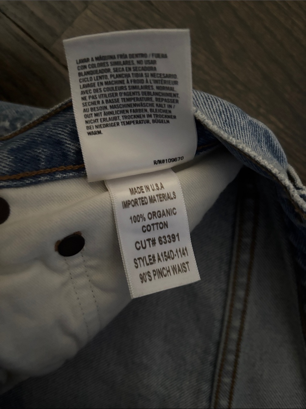 Agolde 90s Pinch Waist Straight Jeans - Picture 2 of 5